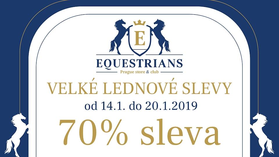 Velké lednové slevy v pražském Equestrians Store ve výši 70 %