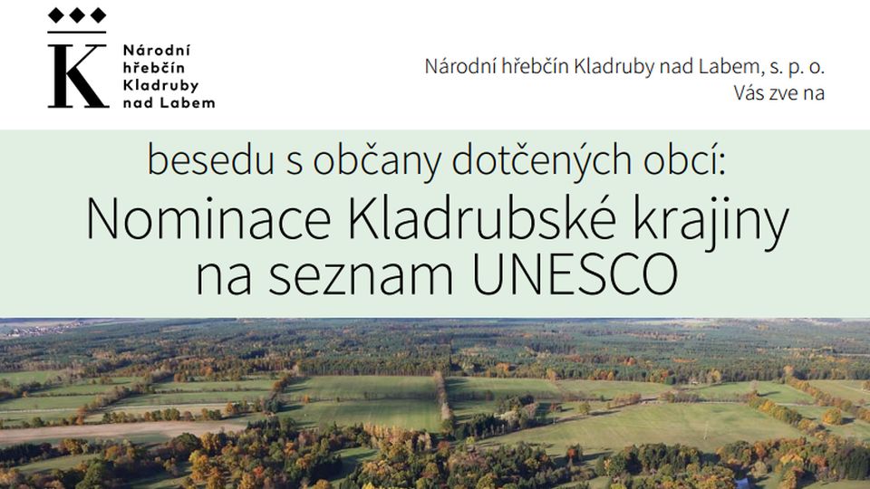 Kladrubská krajina pokračuje na cestě do UNESCO
