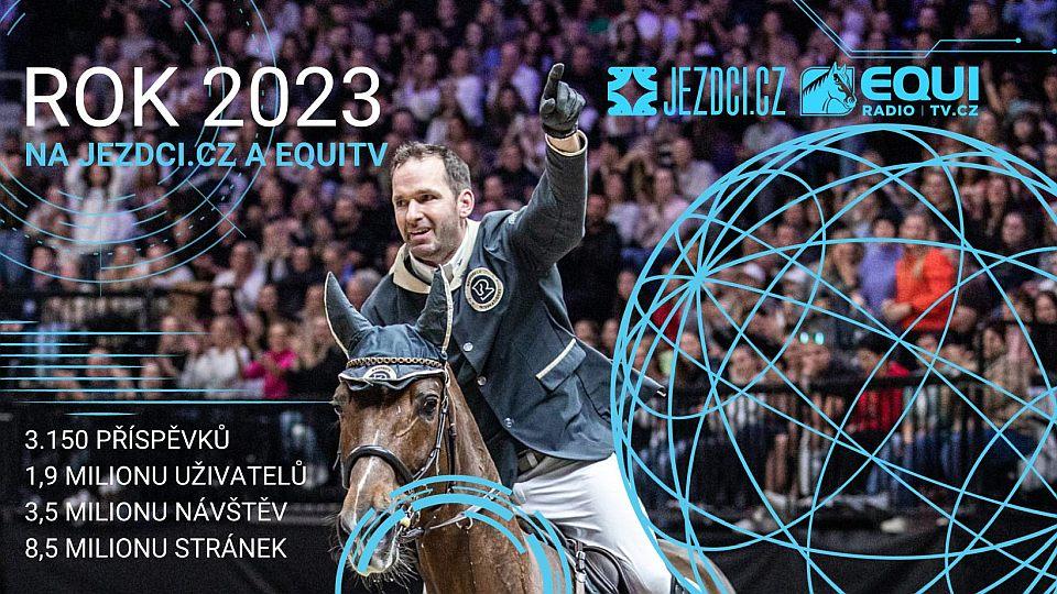Rok 2023 na Jezdci.cz a EquiTV: 3.150 příspěvků a 3,5 milionu návštěv